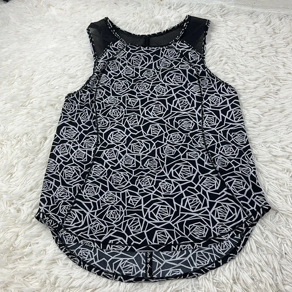 Lululemon Sculpt Tank Posey Black White / Black